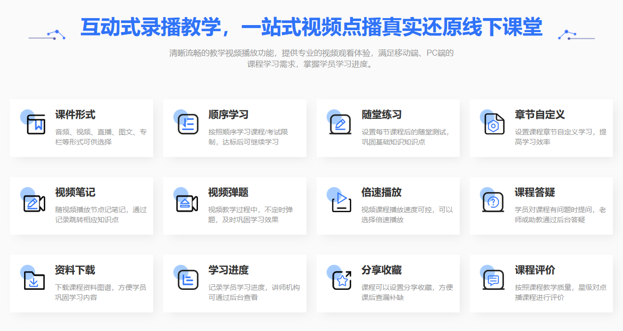 錄播系統平臺-錄播課哪個平臺比較好-云朵課堂 錄播課用什么軟件 錄播課程平臺哪個好 第2張